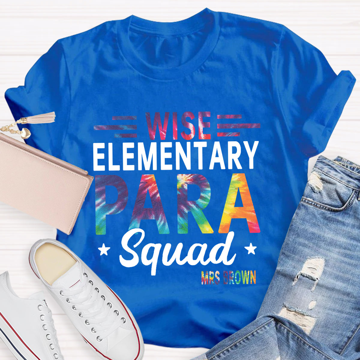 Personalized Name Wish Elementary Para Squad T-shirt