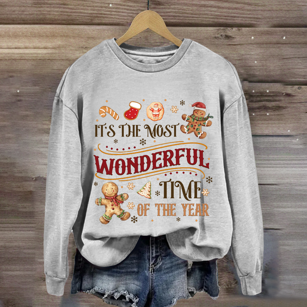 It's The Most Wonderful Time Of The Year Gingerbread Sweatshirt