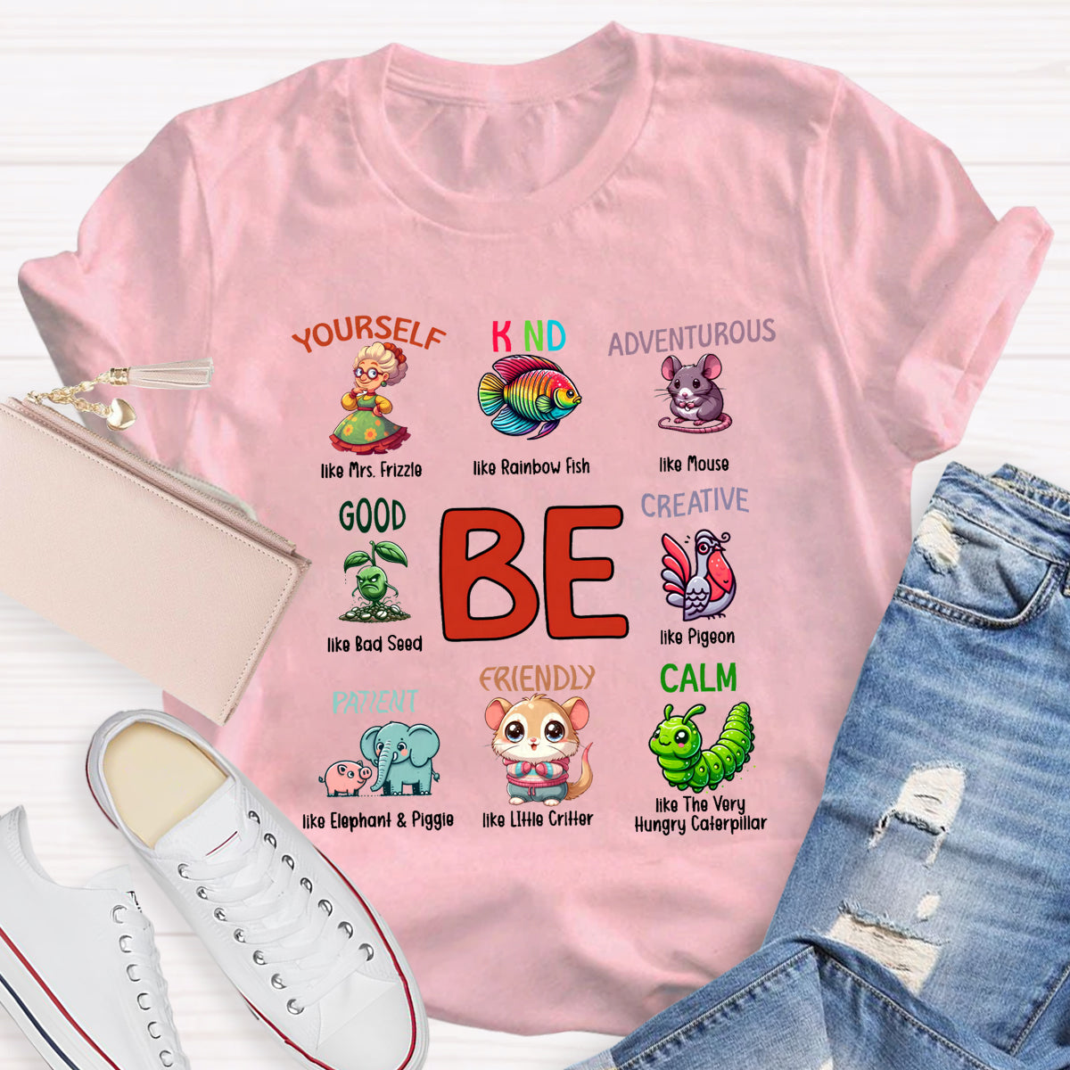 Be Kind Be Yourself I Still Read Children's Books T-Shirt