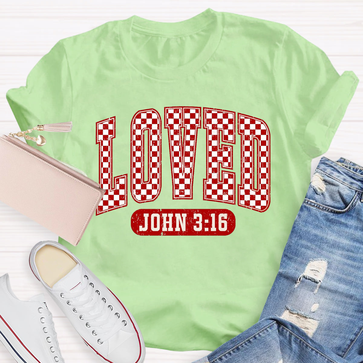 Valentine Loved John 3:16 T-Shirt