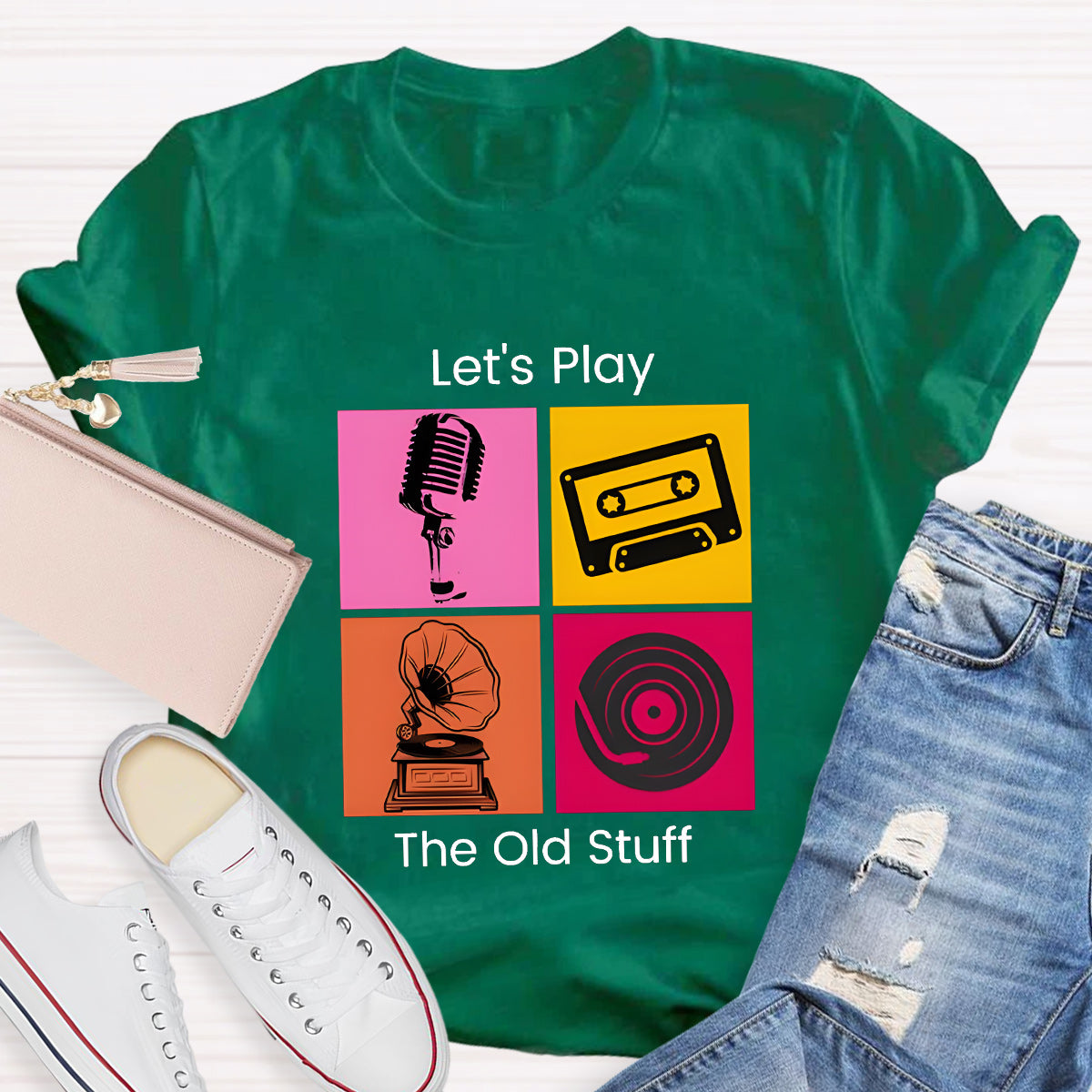 Let'S Play The Old Stuff Music Lover T-Shirt