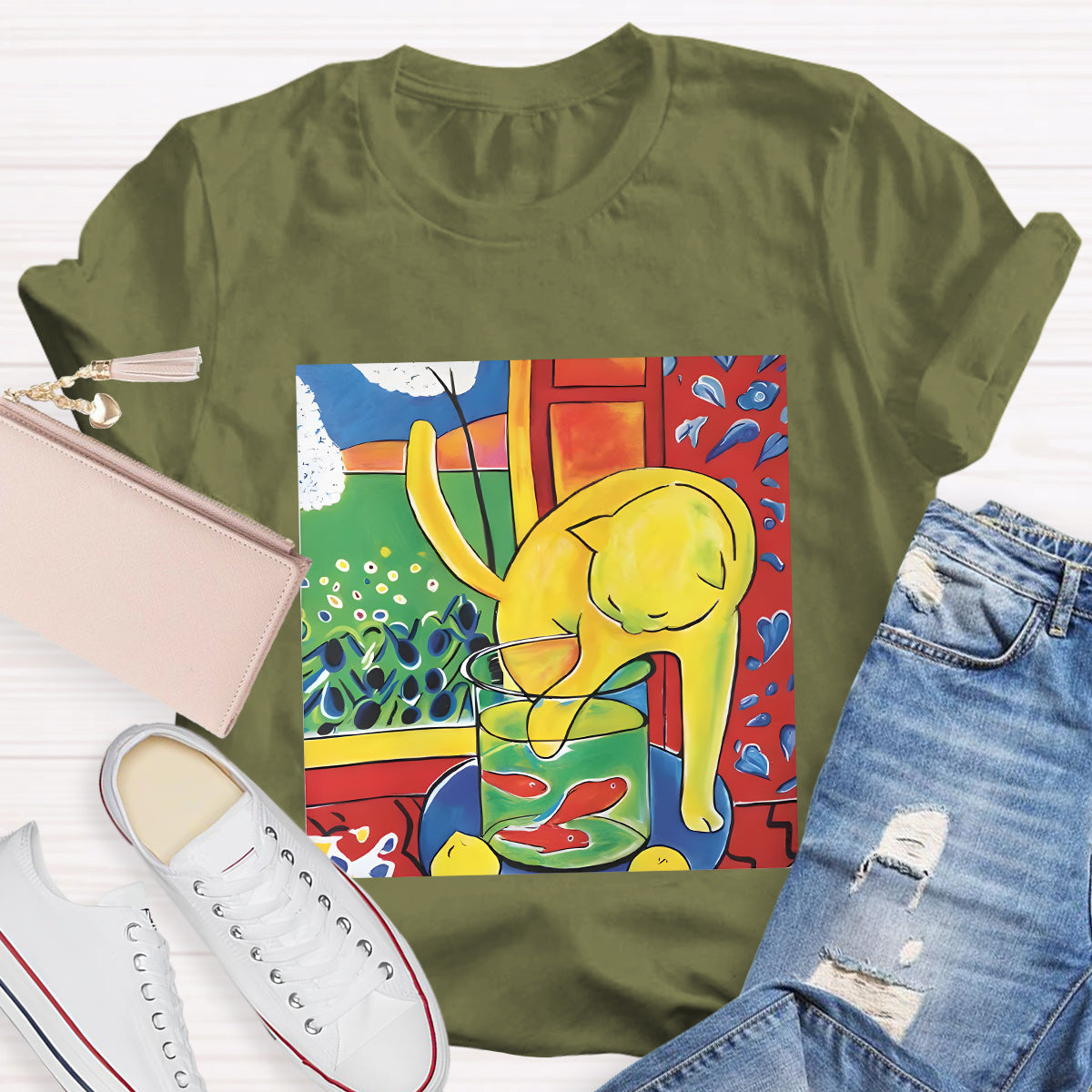 Cat In The Fish Tank T-Shirt