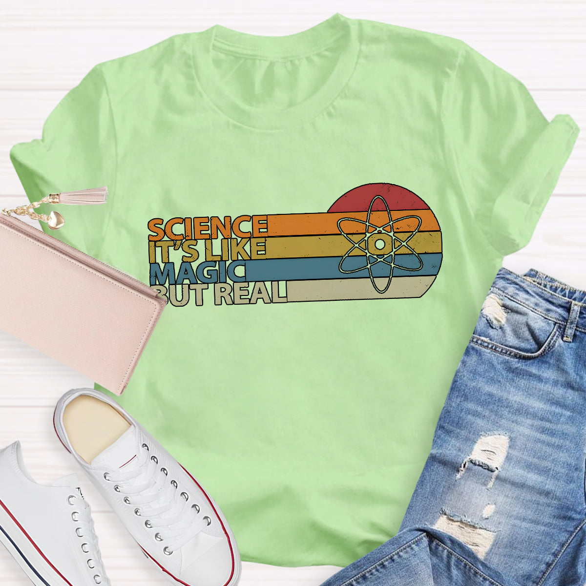 Science Is Like Magic But Real Teacher T-Shirt