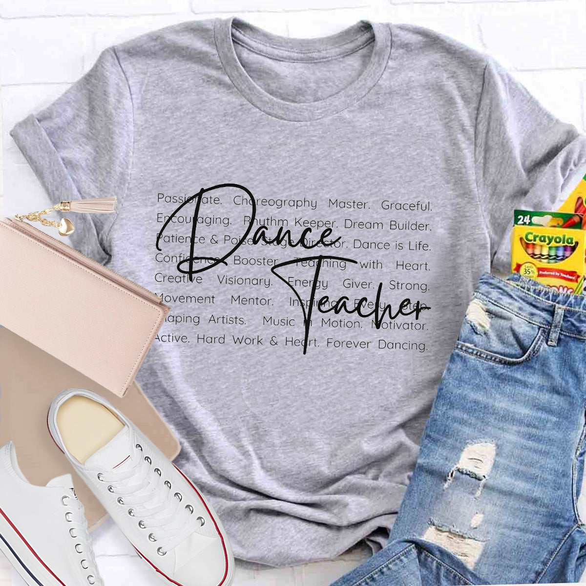 Dance Teacher Definition Hard Work And Heart T-Shirt