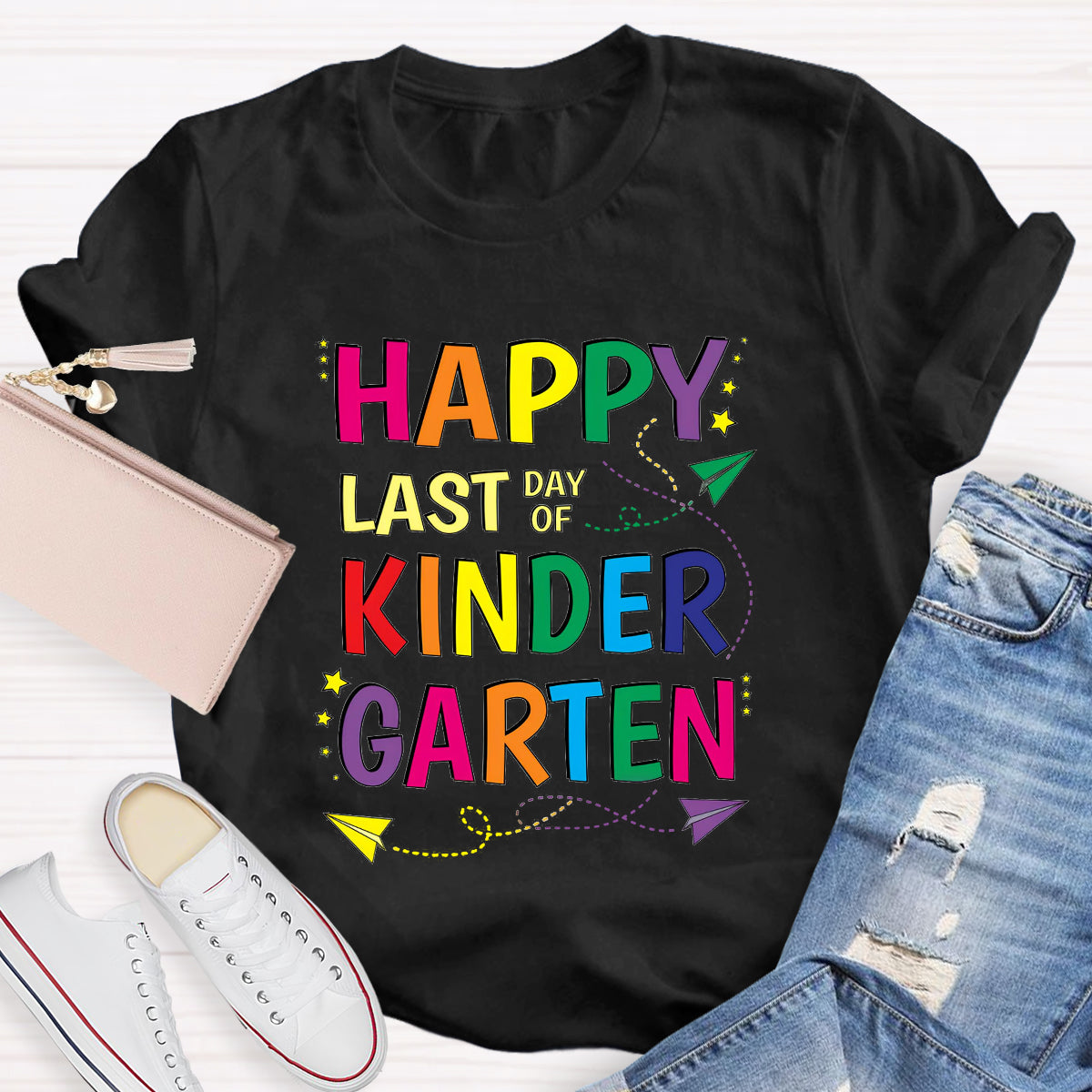 Personalized Grade Happy Last Day Of Kinder Garten T-Shirt