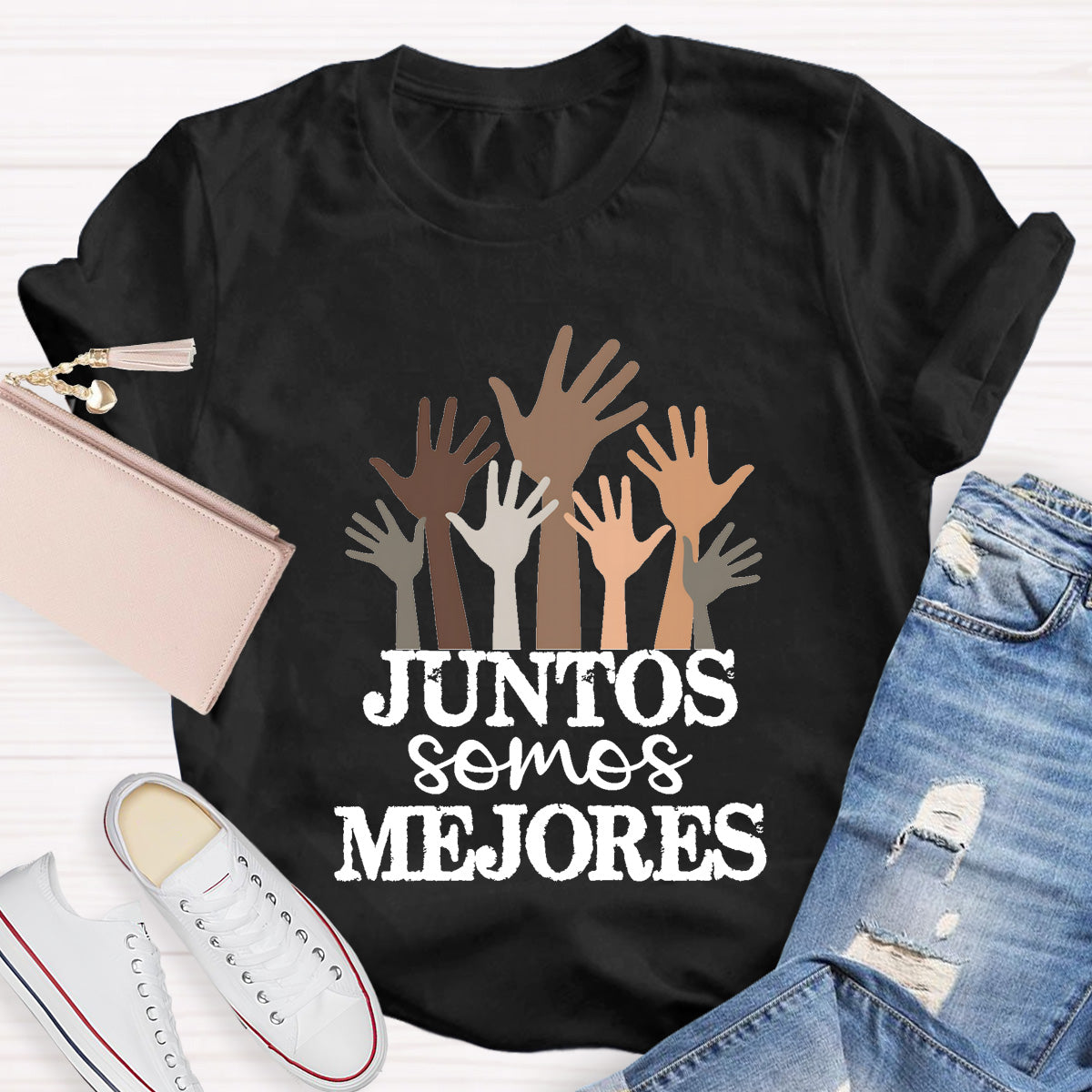 Juntos Somos Mejores Spanish Teacher T-Shirt