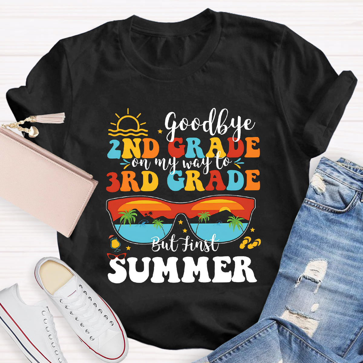 Personalized Grade Good Bye 2nd On My Way To 3rd T-Shirt