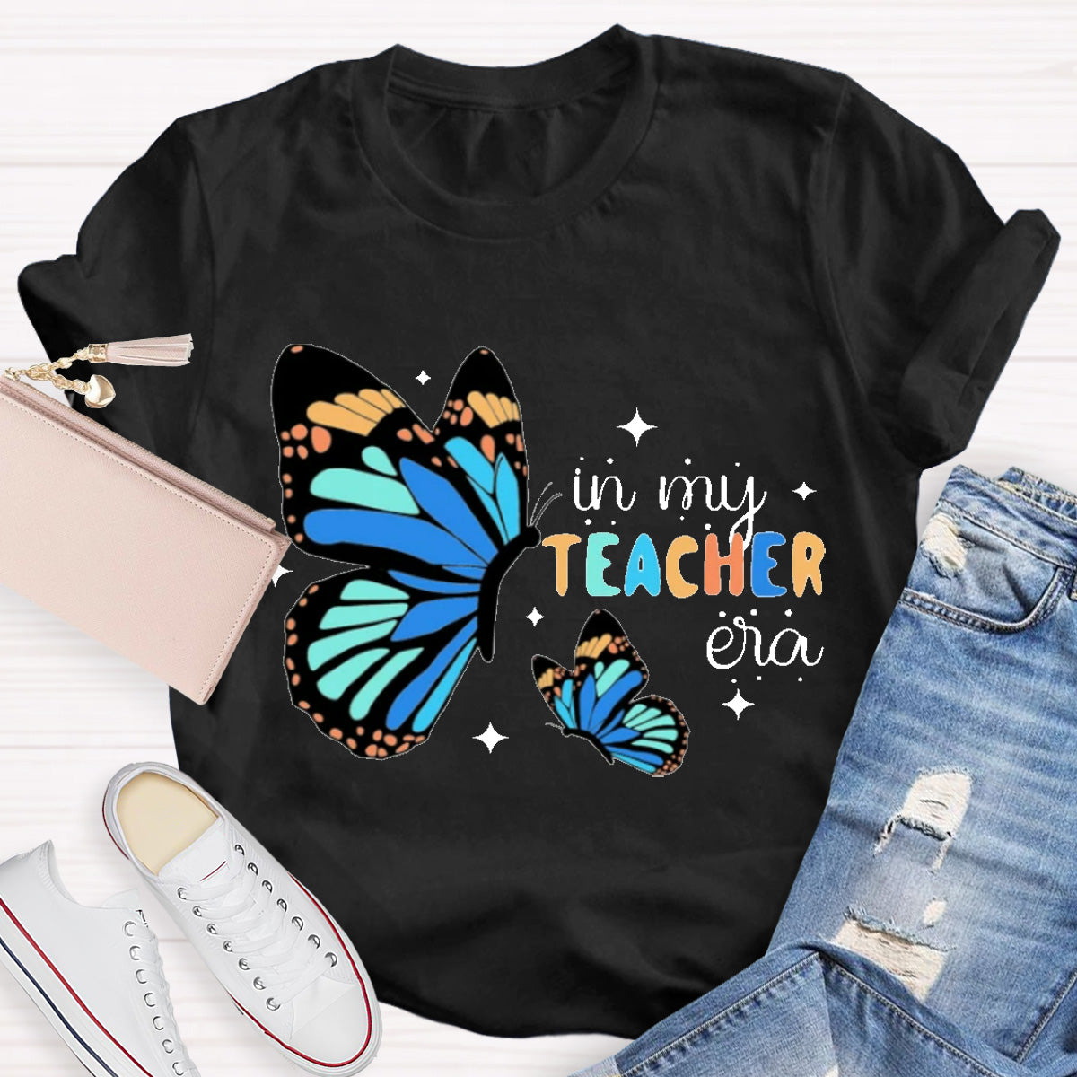 In My Teacher Era Butterfly T-Shirt