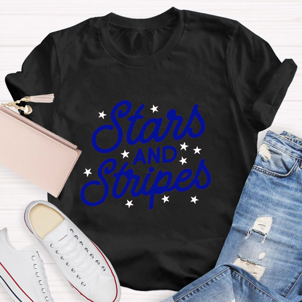 Stars And Stripes Teacher T-Shirt