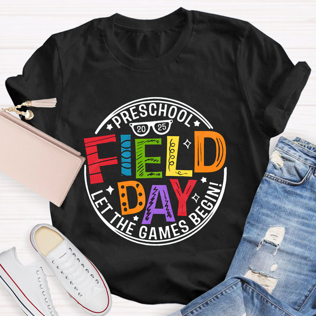 Personalized Grade 2025 Field Day Teacher T-Shirt