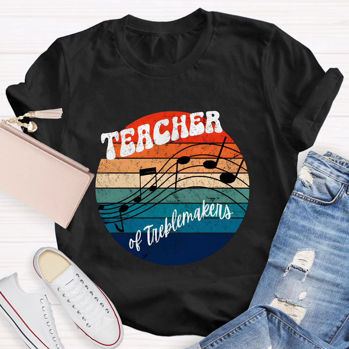 Teacher Black Note Teacher T-Shirt