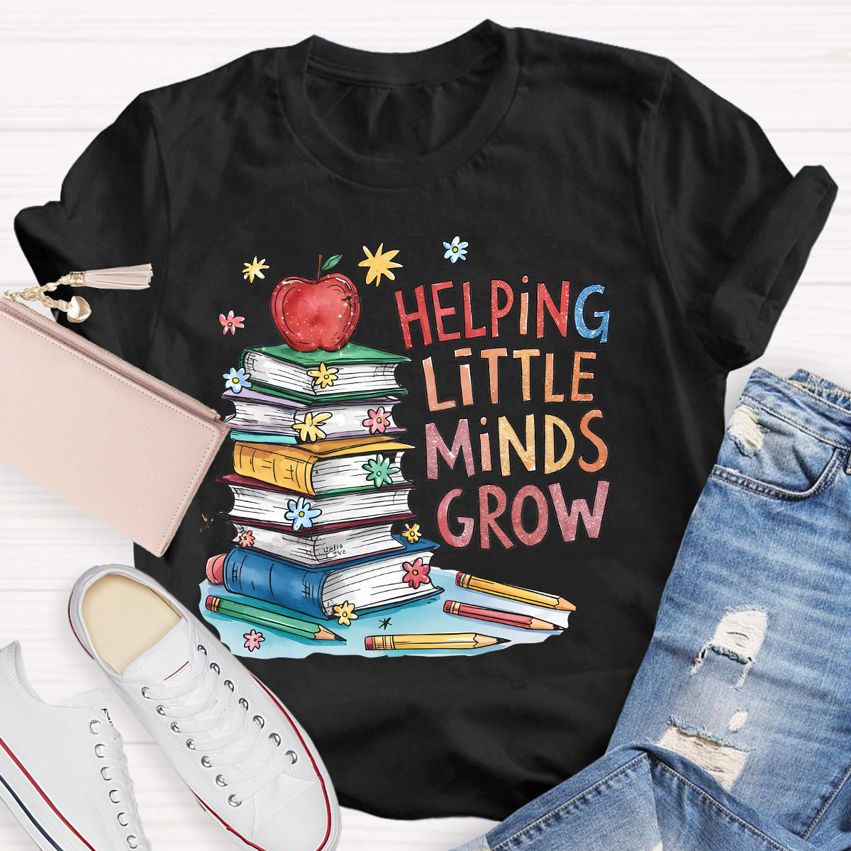 Helping Minds Grow Teacher T-Shirt