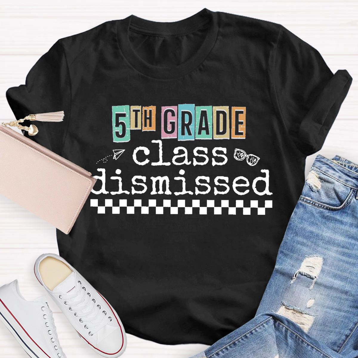 Personalized Grade Class Dismissed Teacher T-Shirt