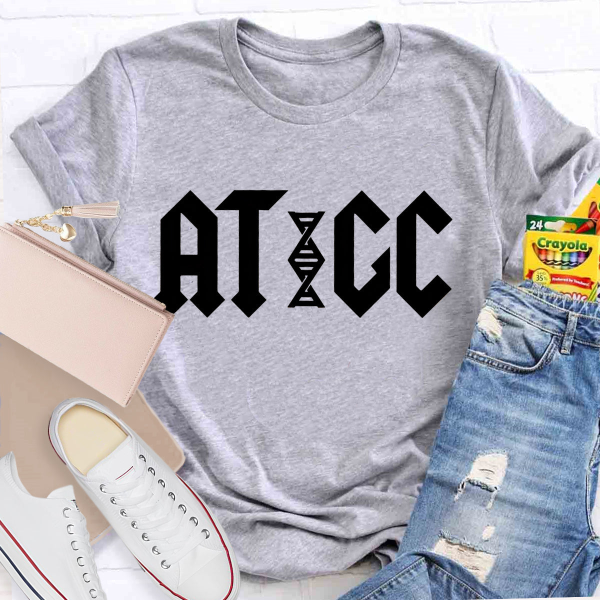 ATGC Molecular Biology Genetics Teacher T-Shirt