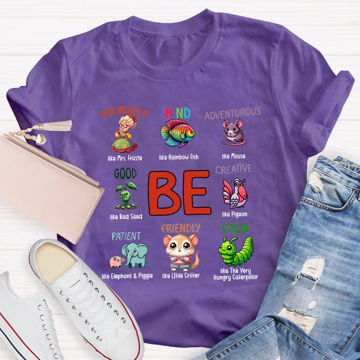Be Kind Be Yourself I Still Read Children's Books T-Shirt