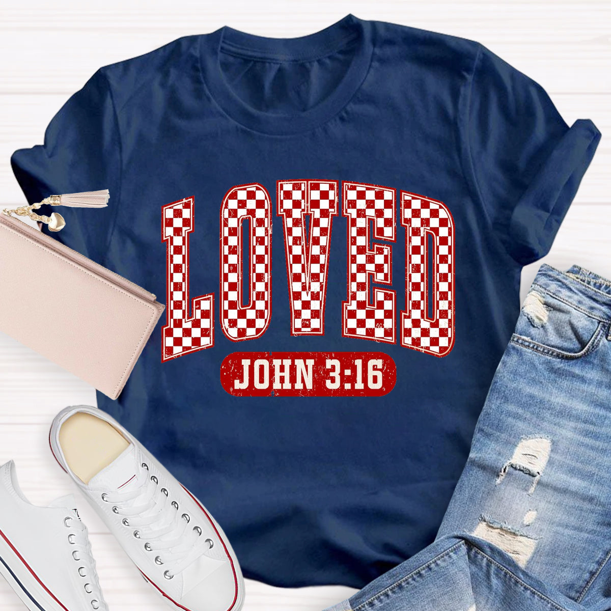 Valentine Loved John 3:16 T-Shirt