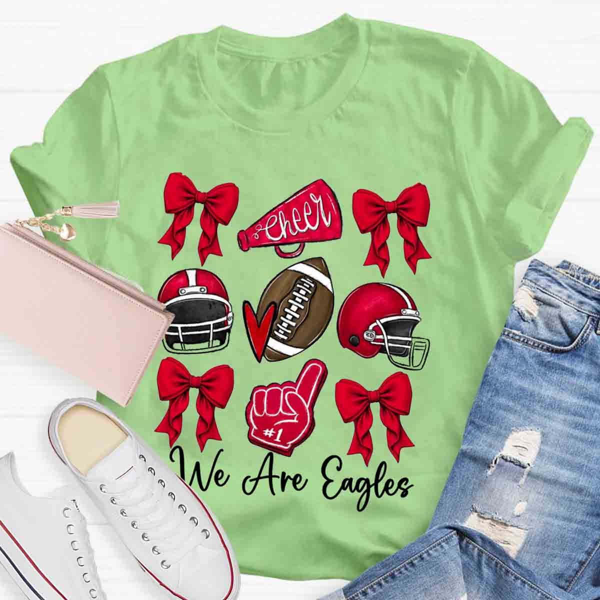 Bow Mascot Football Cheer T-Shirt