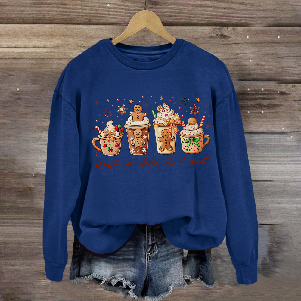 Christmas Coloring Don't Count Sweatshirt