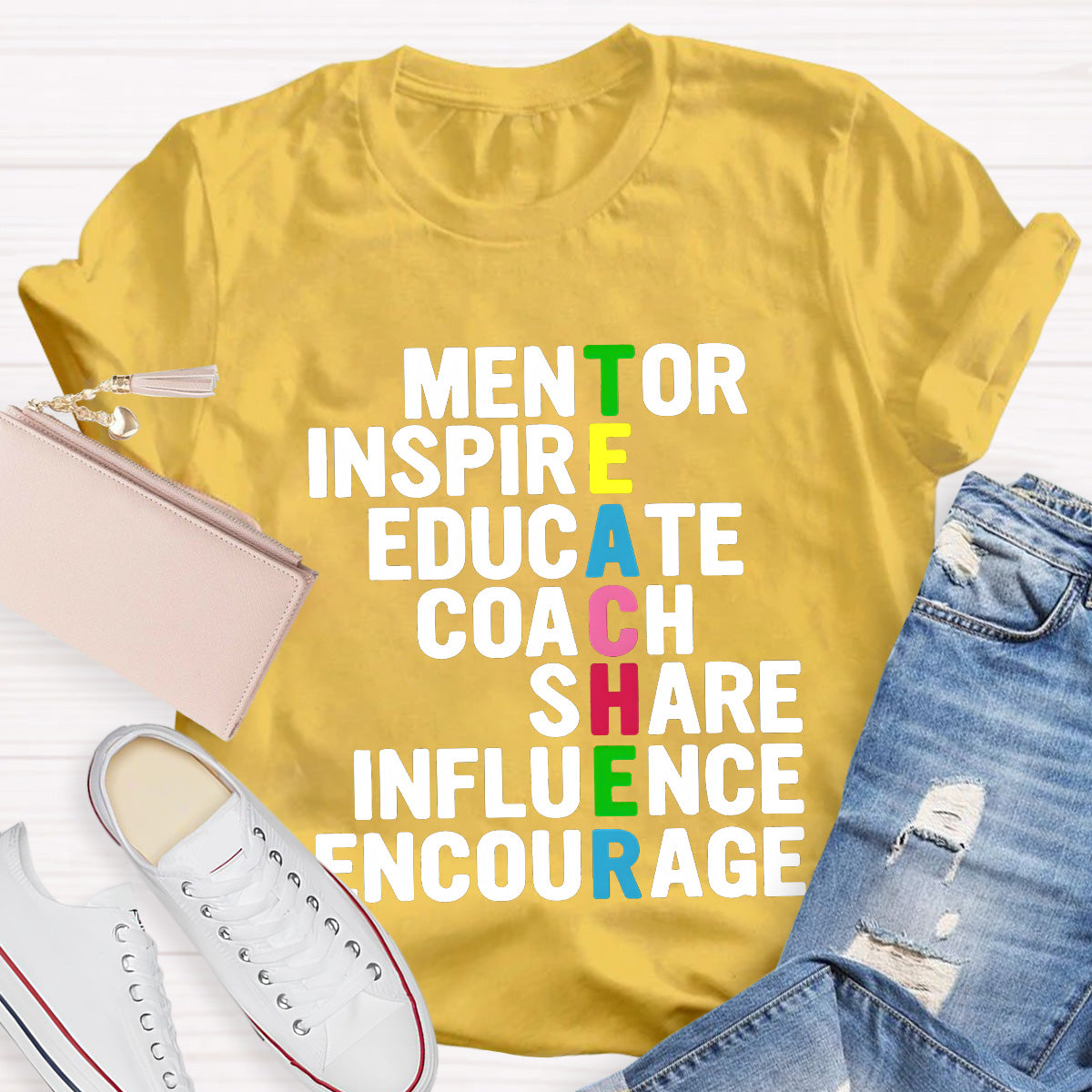 Mentor Inspire Educate Teacher T-Shirt