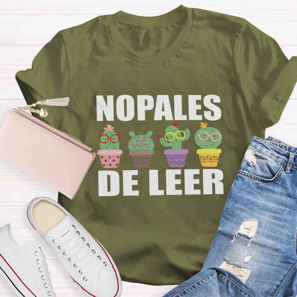 Nopales De Leer Spanish Teacher T-Shirt
