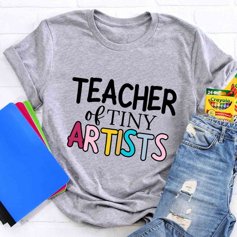 Teacher Of Tiny Artists Creating Art T-shirt