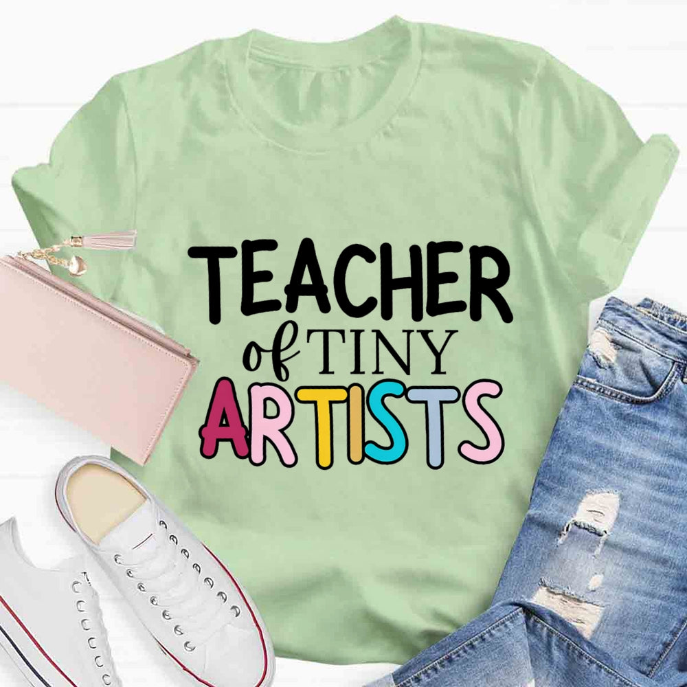 Teacher Of Tiny Artists Creating Art T-shirt
