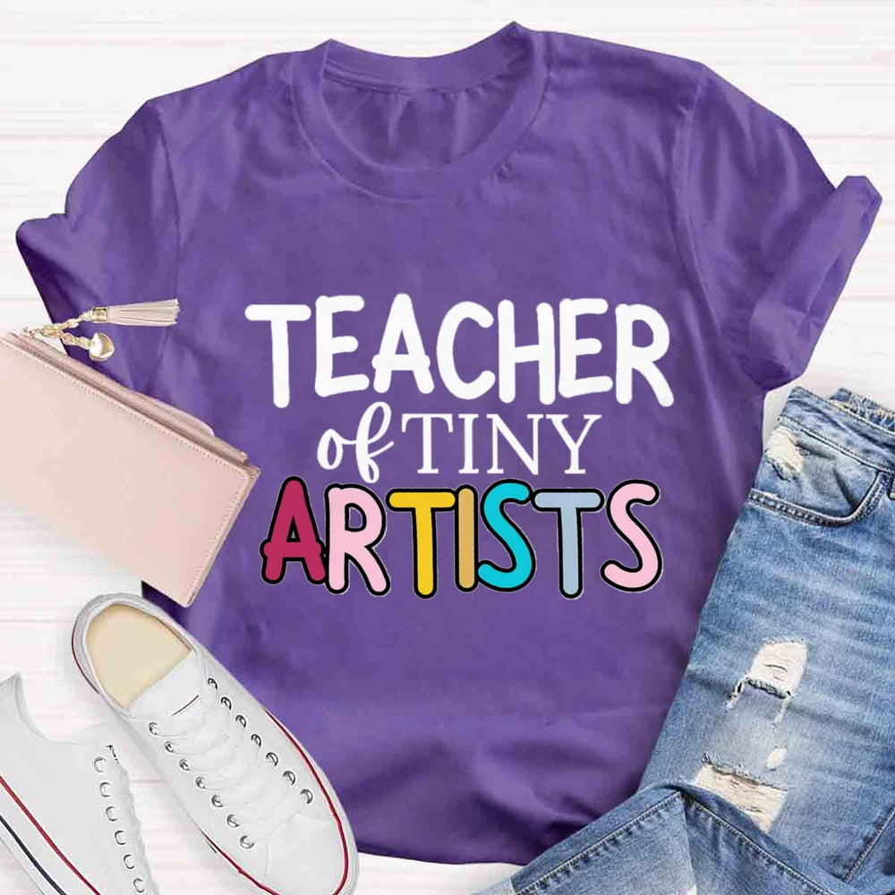 Teacher Of Tiny Artists Creating Art T-shirt