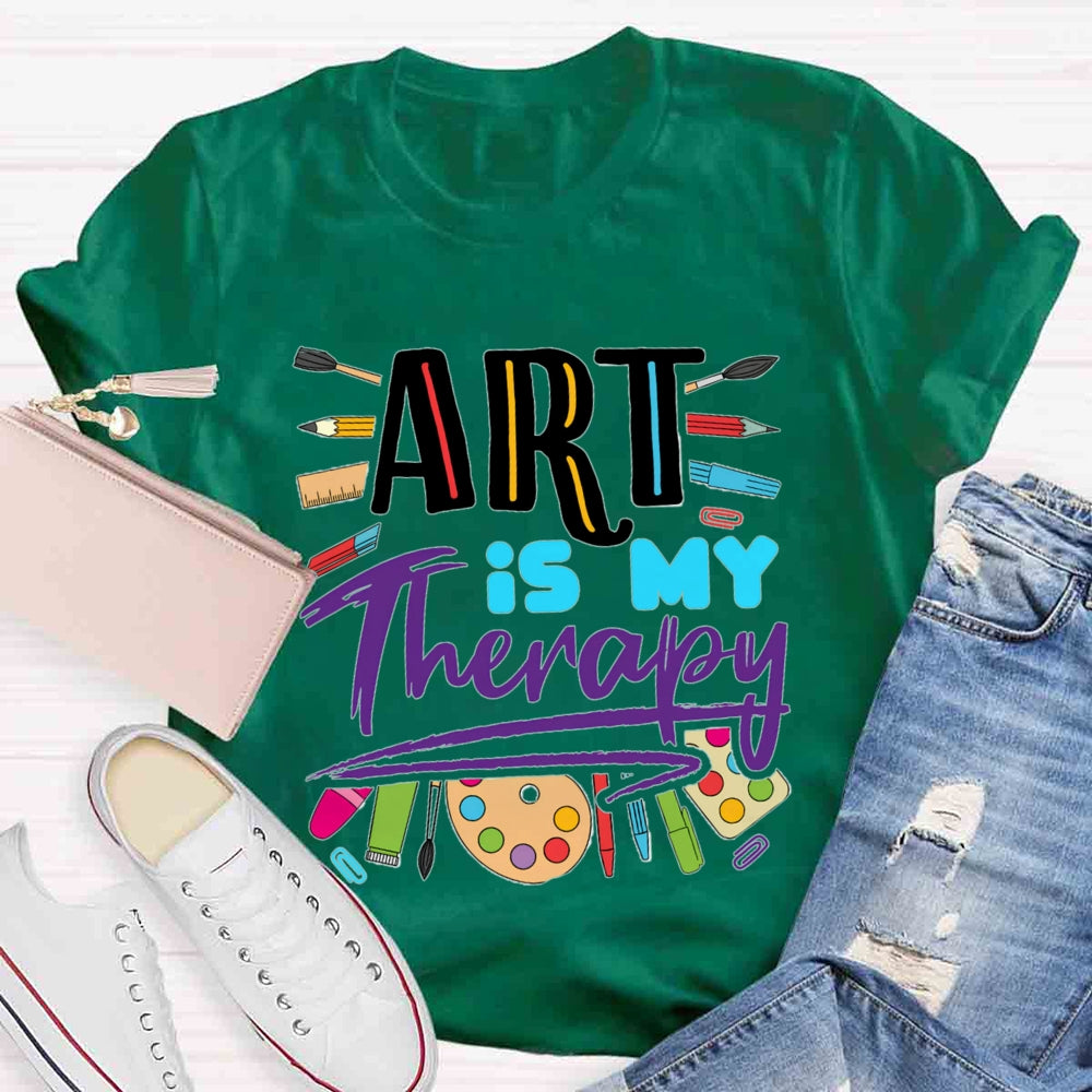 Art Is My Therapy Pastel Pencil T-shirt