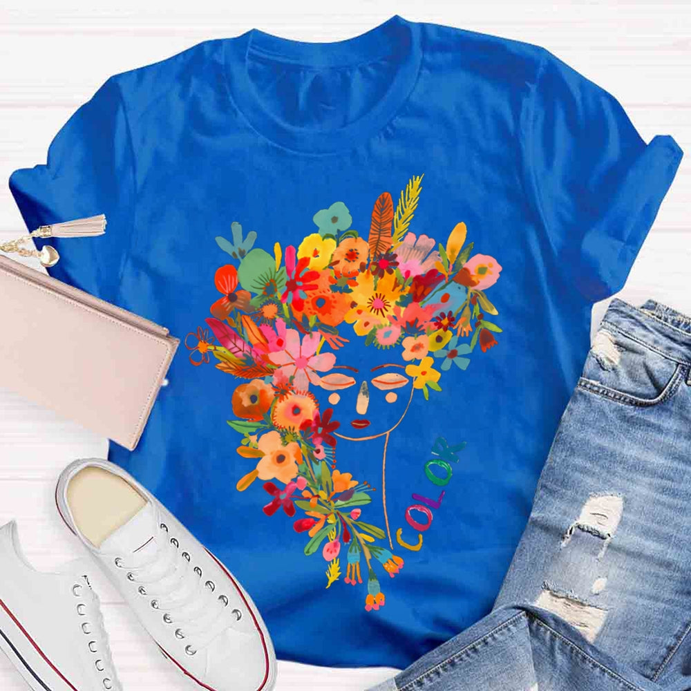 Art Teachers Colorful Print T-shirt