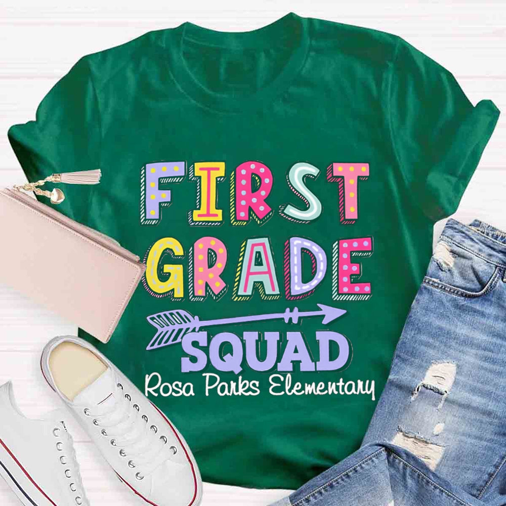 Personalized Grade And School Name In Our Lovely Class Teacher T-Shirt