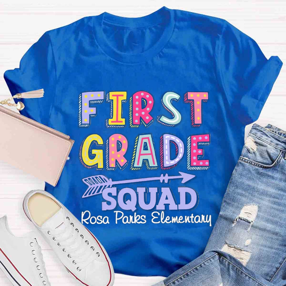 Personalized Grade And School Name In Our Lovely Class Teacher T-Shirt