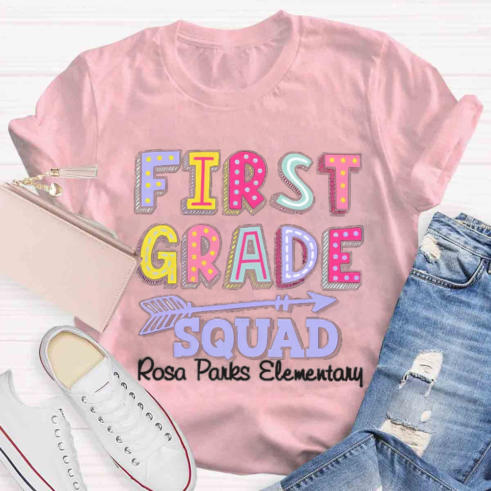 Personalized Grade And School Name In Our Lovely Class Teacher T-Shirt