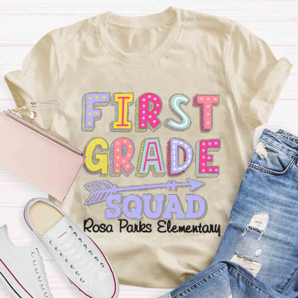 Personalized Grade And School Name In Our Lovely Class Teacher T-Shirt