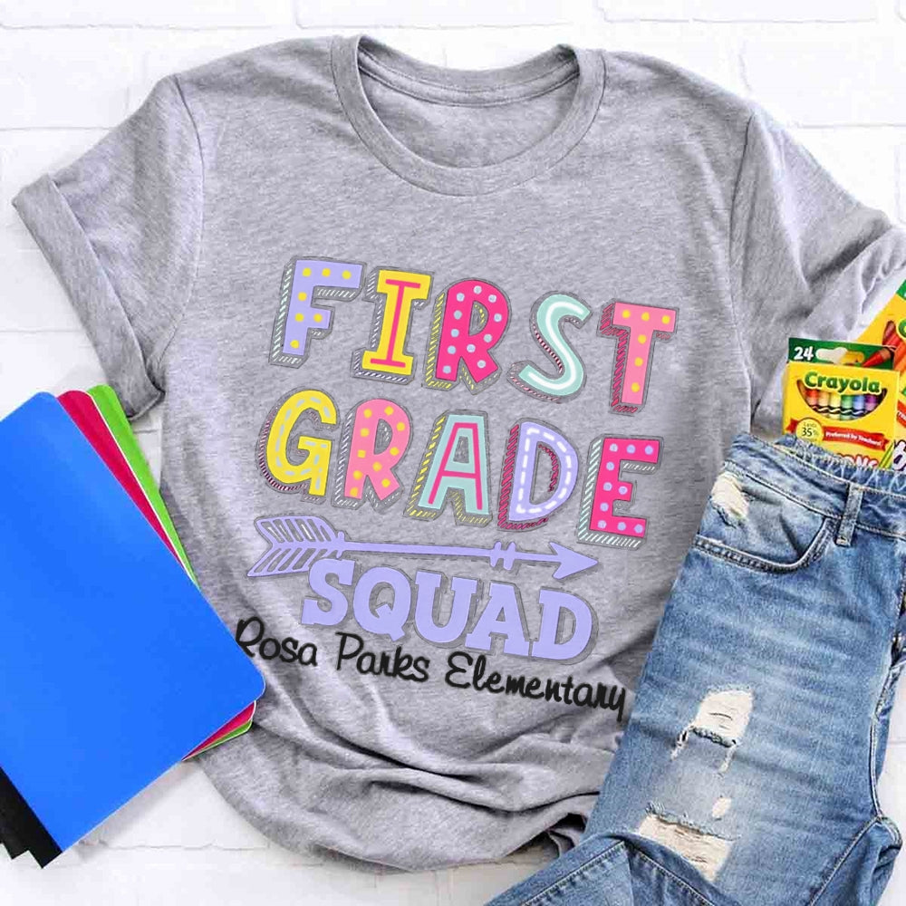 Personalized Grade And School Name In Our Lovely Class Teacher T-Shirt