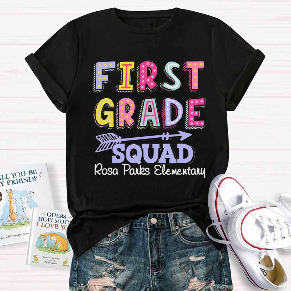 Personalized Grade And School Name In Our Lovely Class Teacher T-Shirt