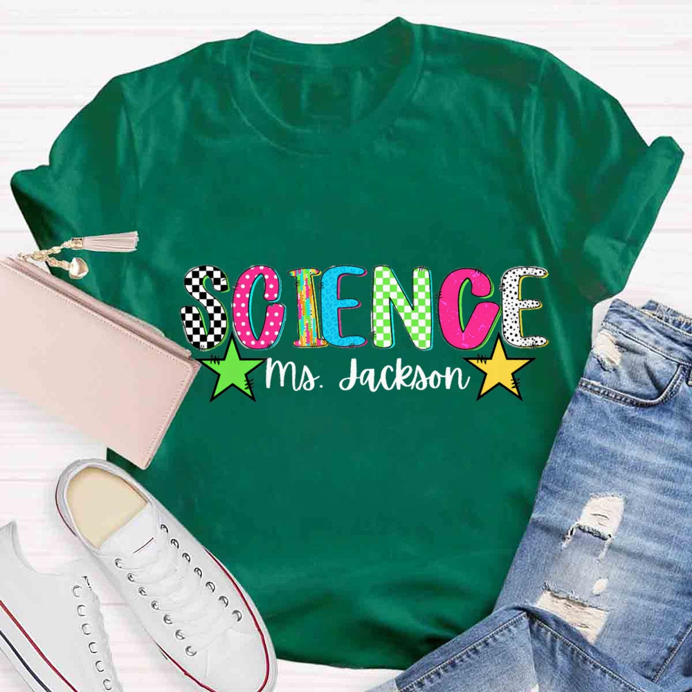 Personalized Name Understanding Science Star T-shirt