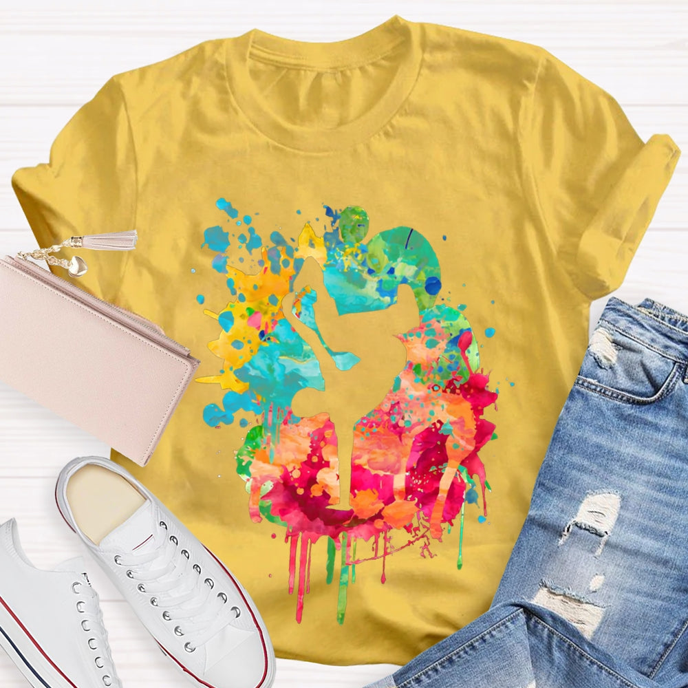 Watercolor Dancing Teacher Shirt