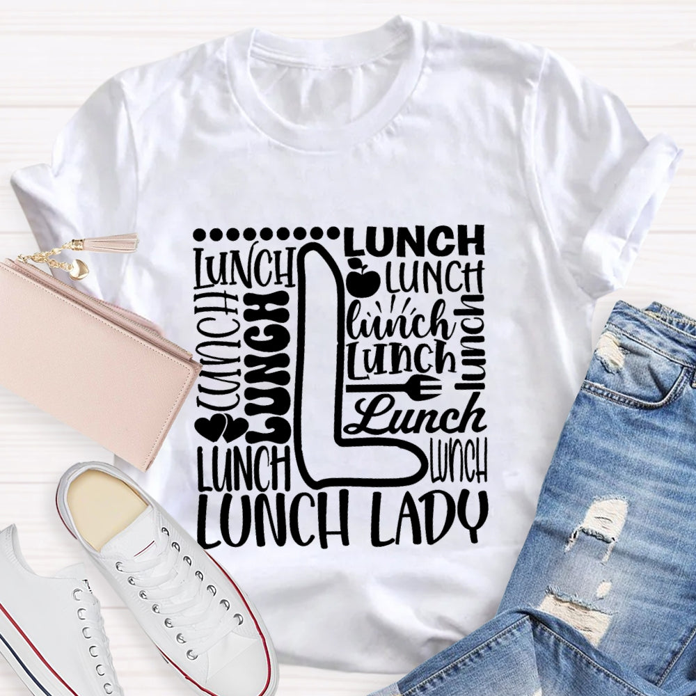 Lunch Lady Apple Spoon T-shirt