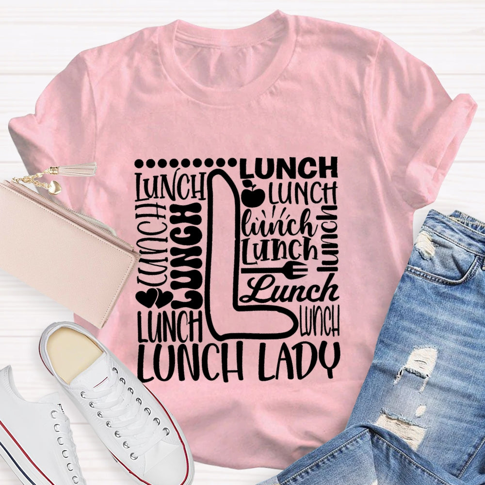 Lunch Lady Apple Spoon T-shirt