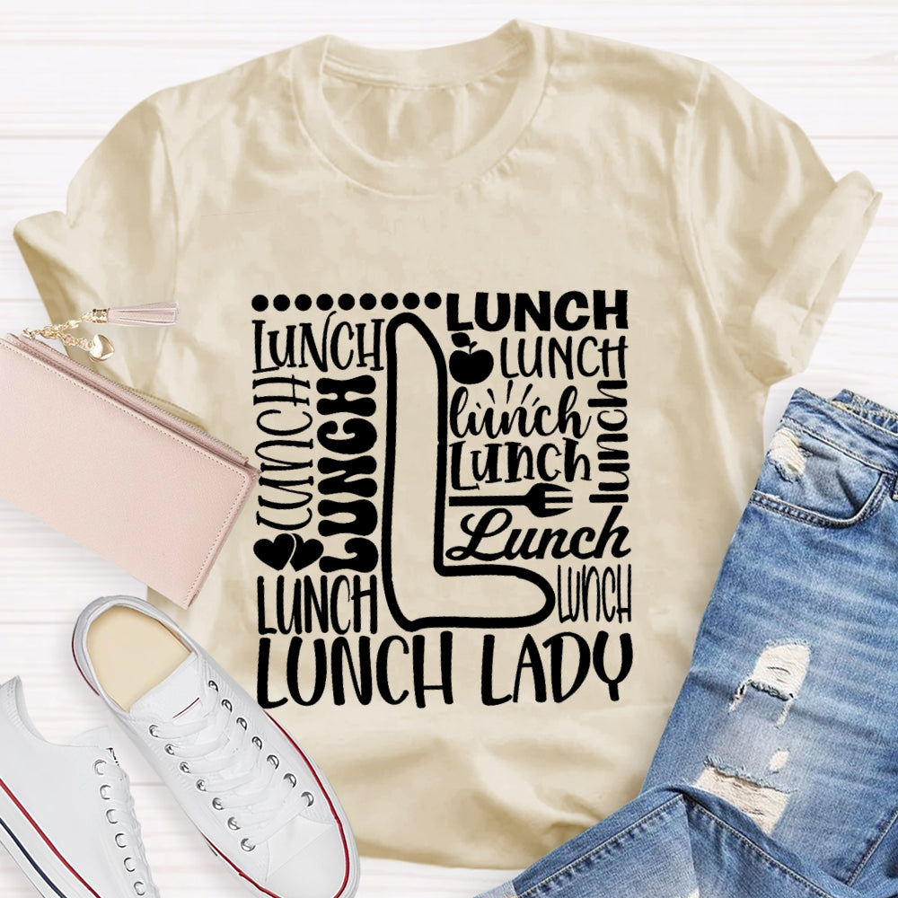 Lunch Lady Apple Spoon T-shirt