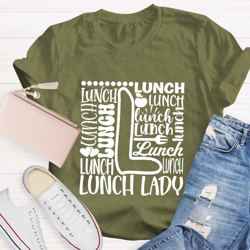 Lunch Lady Apple Spoon T-shirt