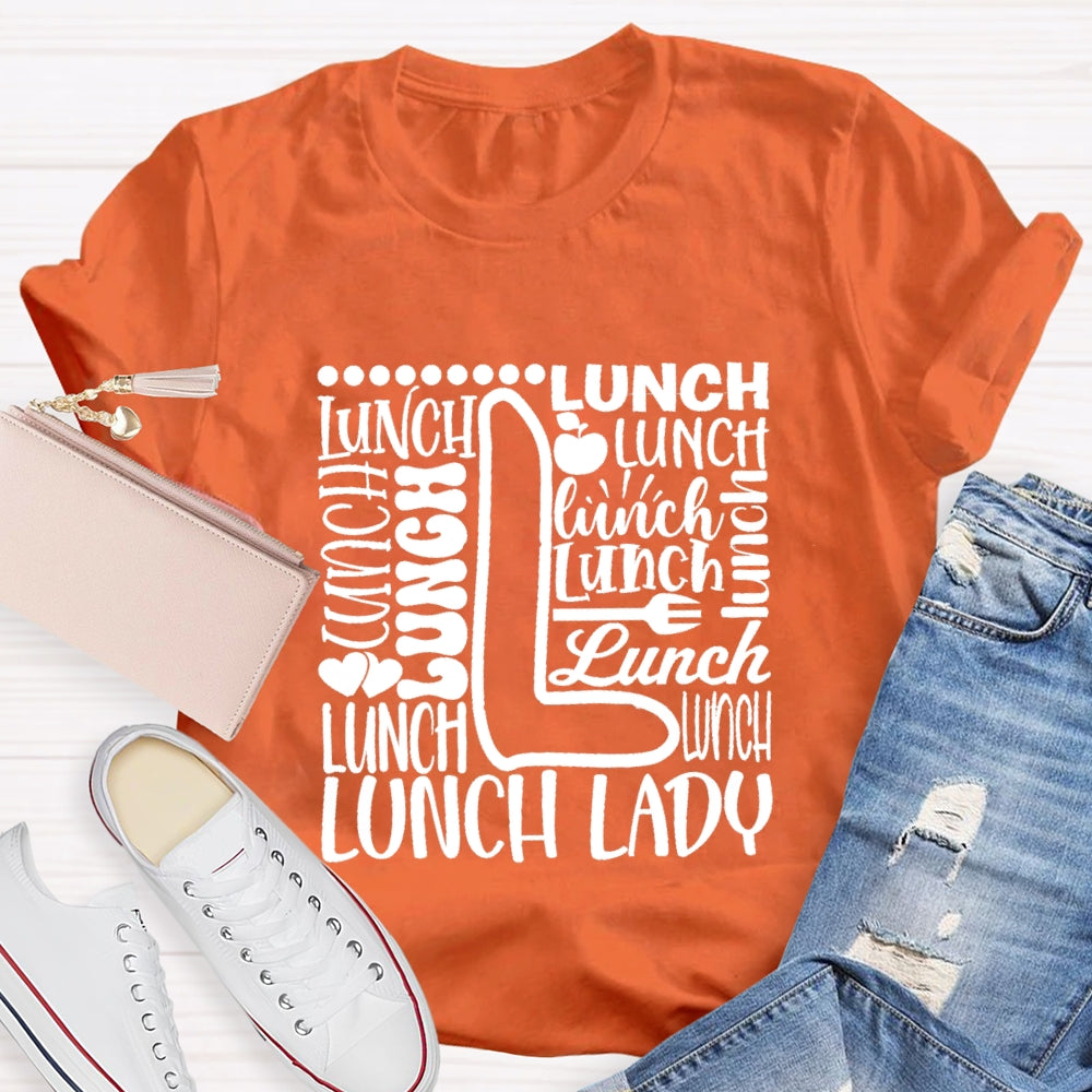 Lunch Lady Apple Spoon T-shirt