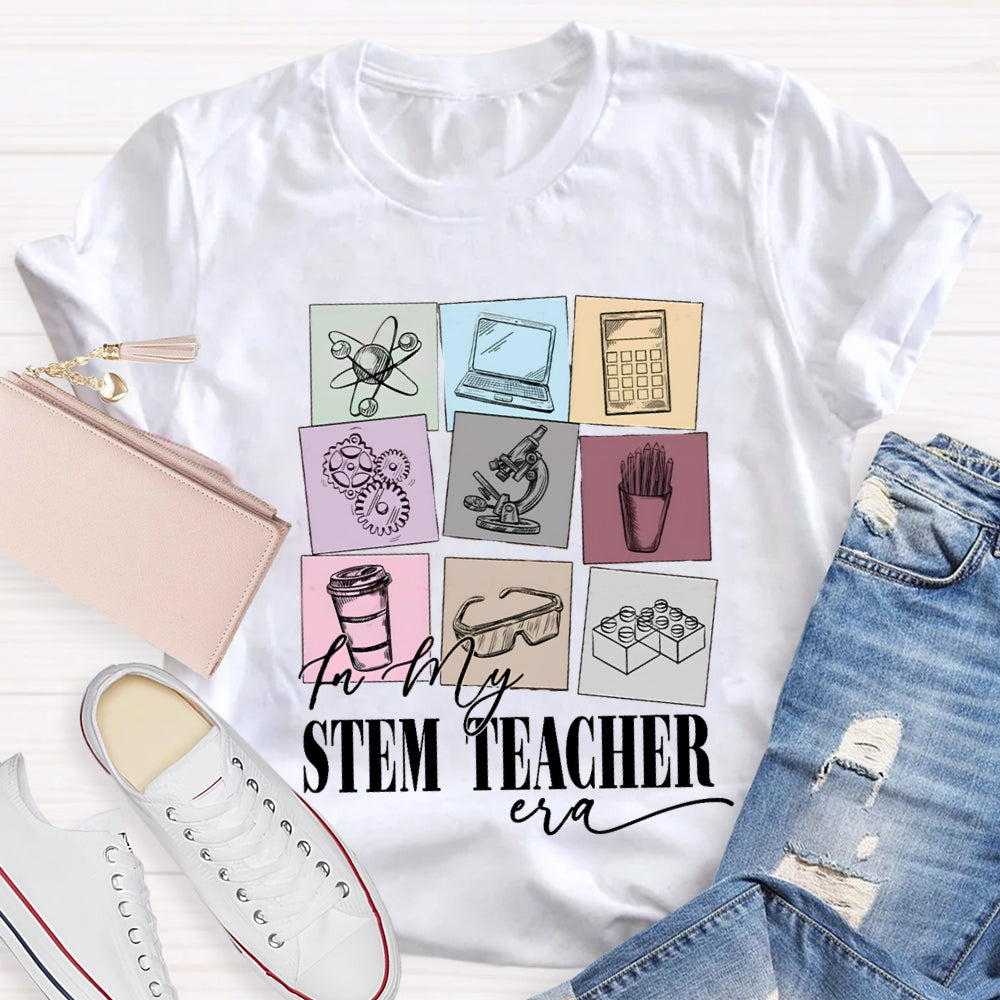 Stem Teacher Computer Calculator Microscope T-shirt