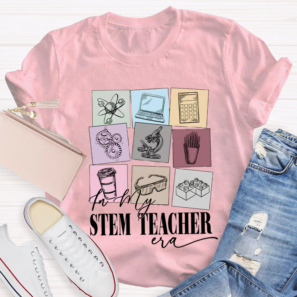 Stem Teacher Computer Calculator Microscope T-shirt