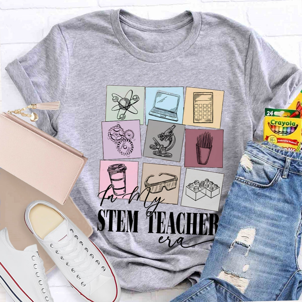 Stem Teacher Computer Calculator Microscope T-shirt