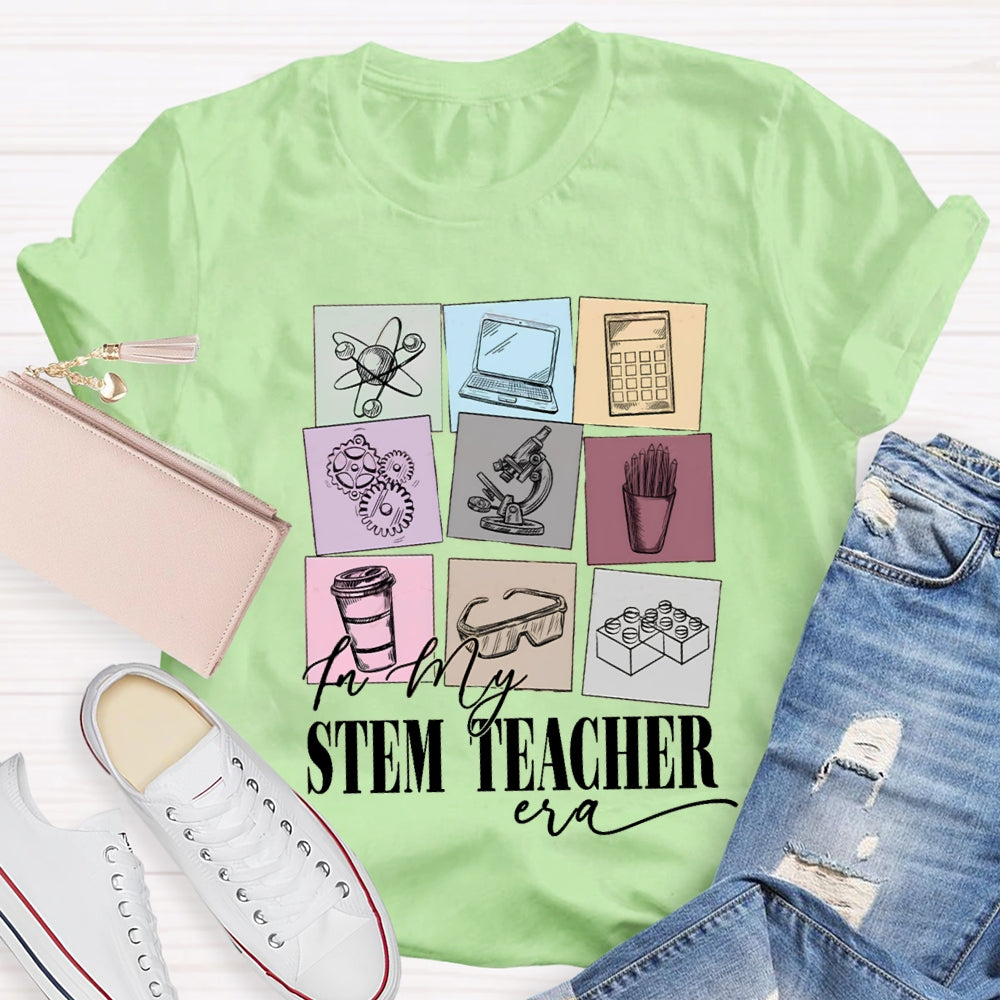 Stem Teacher Computer Calculator Microscope T-shirt