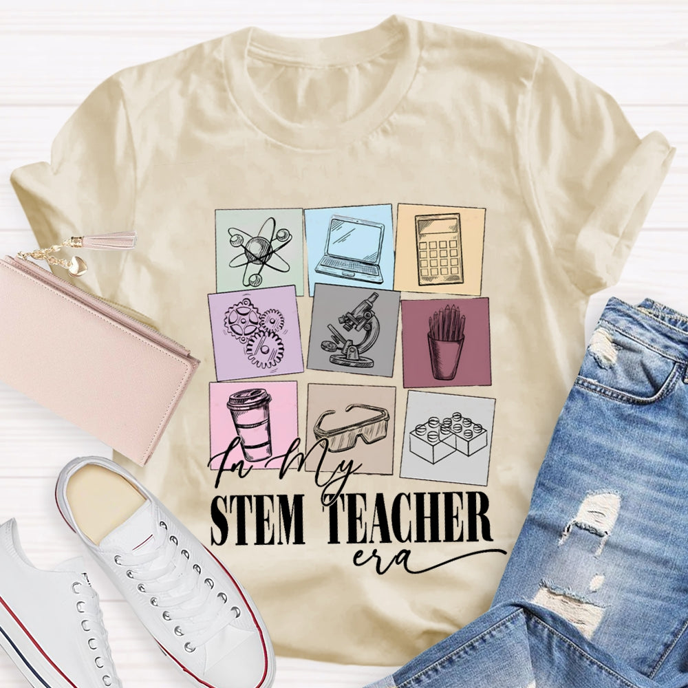 Stem Teacher Computer Calculator Microscope T-shirt