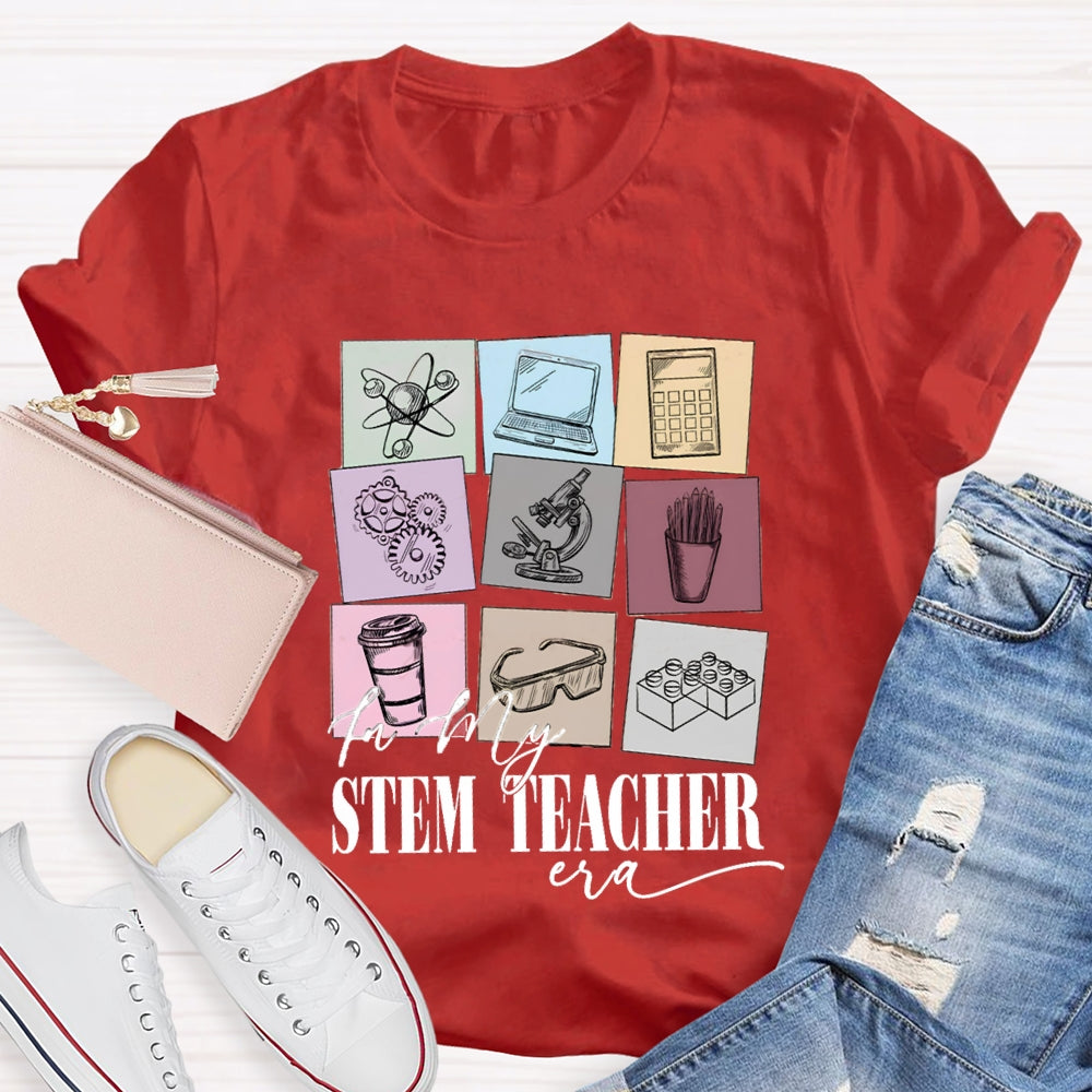 Stem Teacher Computer Calculator Microscope T-shirt
