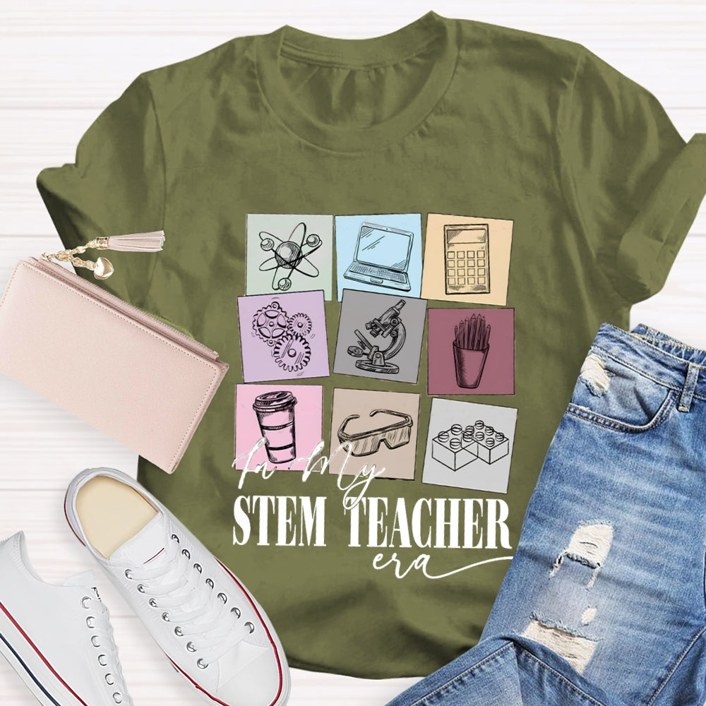Stem Teacher Computer Calculator Microscope T-shirt