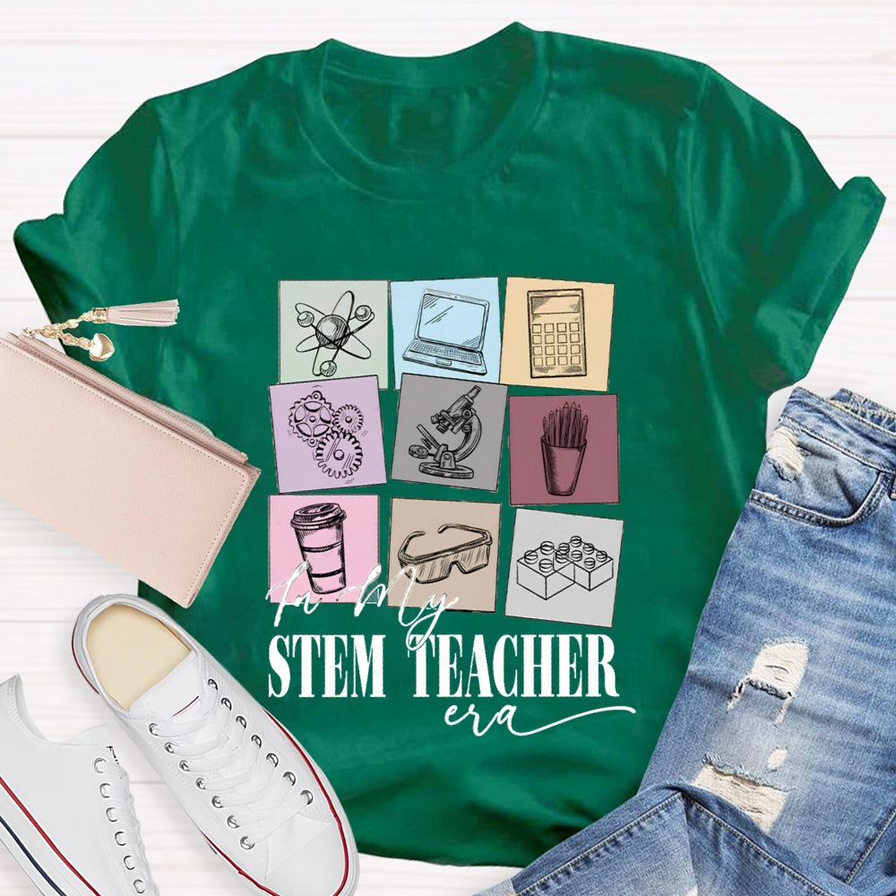 Stem Teacher Computer Calculator Microscope T-shirt
